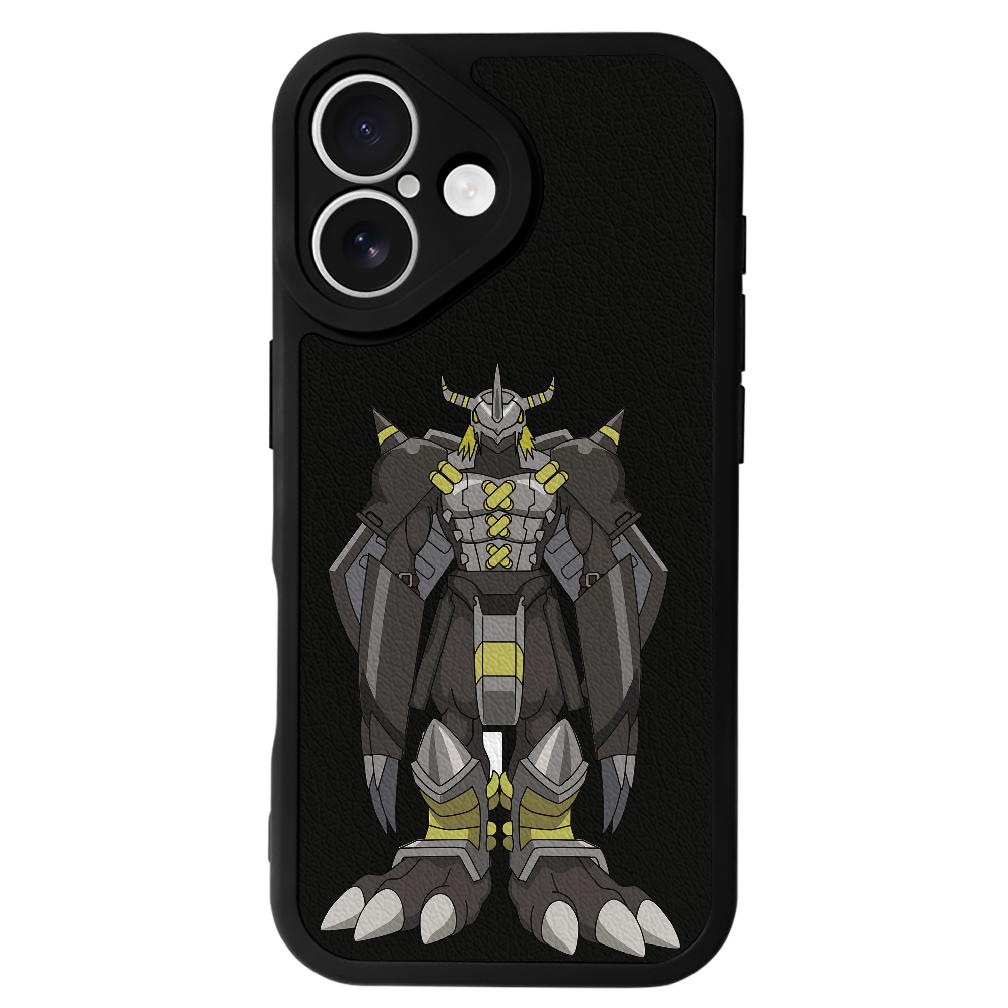（画像用） Digimon デジタルモンスター/デジモン 【iPhone 16シリーズ対応】シリコンスマホケース（レザー調） 材質：シリコン